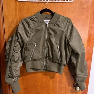 Steve Madden Khaki Green Bomber Jacket